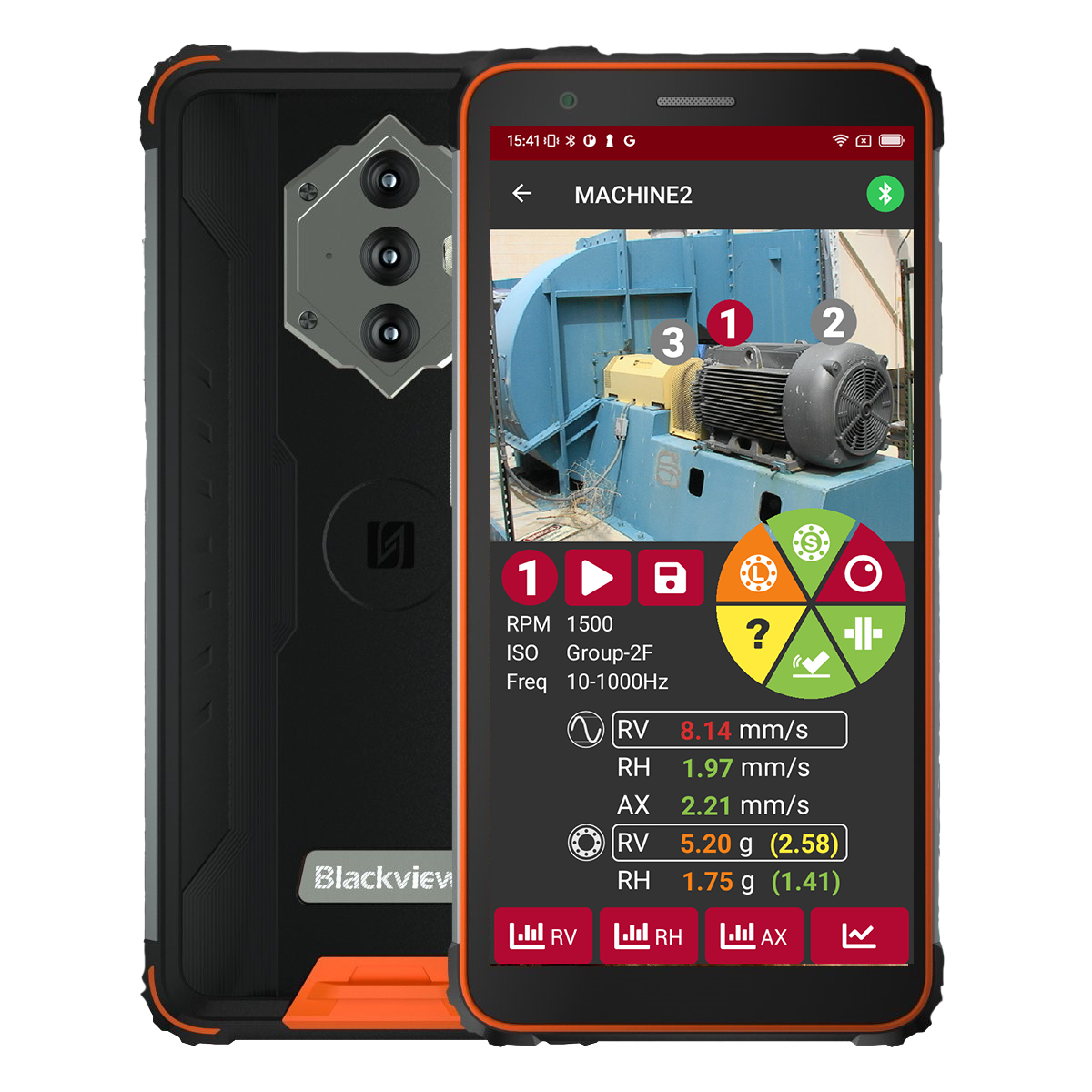 Synergys VSHOOTER-3-WL Triaxial Wireless Auto Vibration Analyzer for Predictive Maintenance